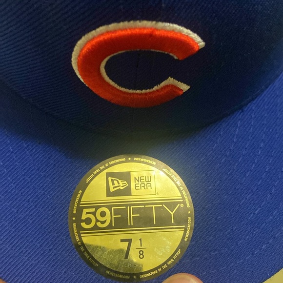 New Era fitted hat “Chicago Cubs” 7 1/8 🔥🔥🔥 2016 WS GREAT CONDITION I GOT 2! - Picture 5 of 5